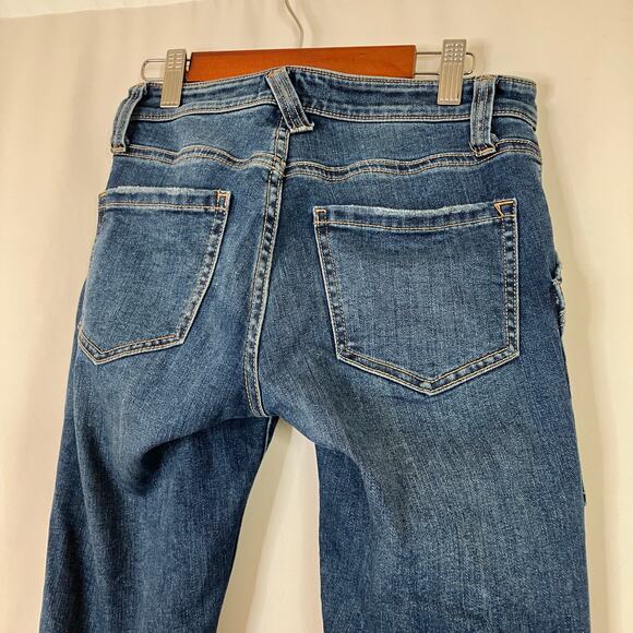 Joie | Skinny Jeans Large Pockets Zip Ankle Dark Wash Cotton Blend Womens 24 - Picture 9 of 9